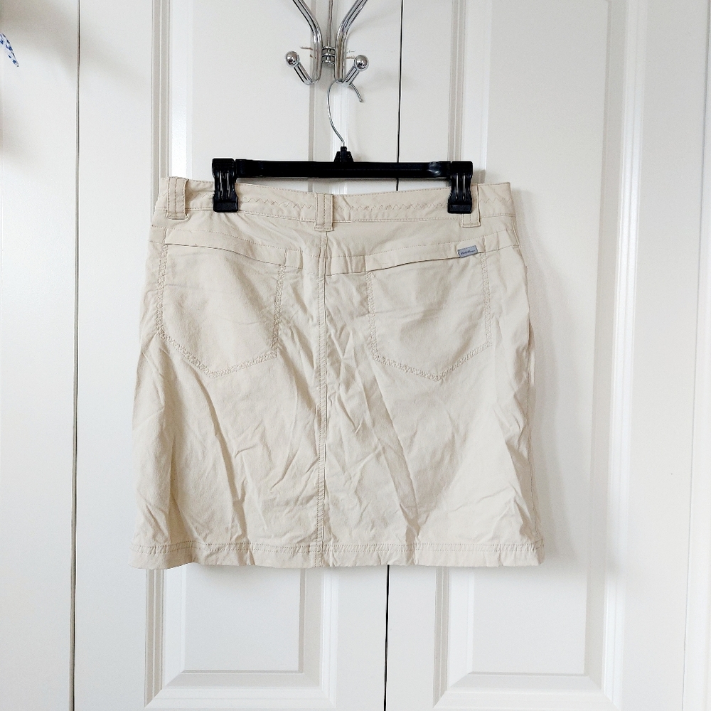 Khaki Skort/skirt athletic Eddie Bauer size 6 Travel,‎ hiking, athletic #1129 - Picture 2 of 7
